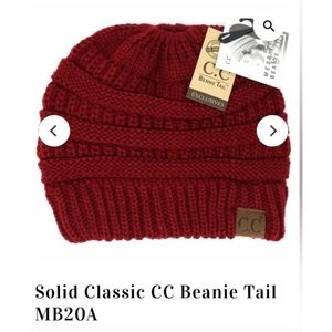 NWOT C.C Ponytail Beanie